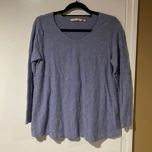 Soft Surroundings Women's V Neck Knit Top Size Medium